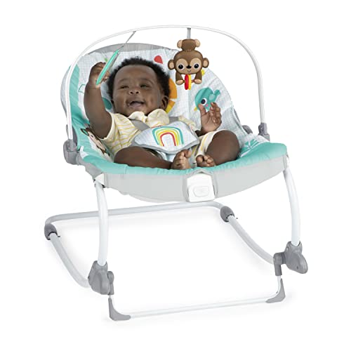 New Bright Starts Wild Vibes Infant to Toddler Rocker with Vibrations