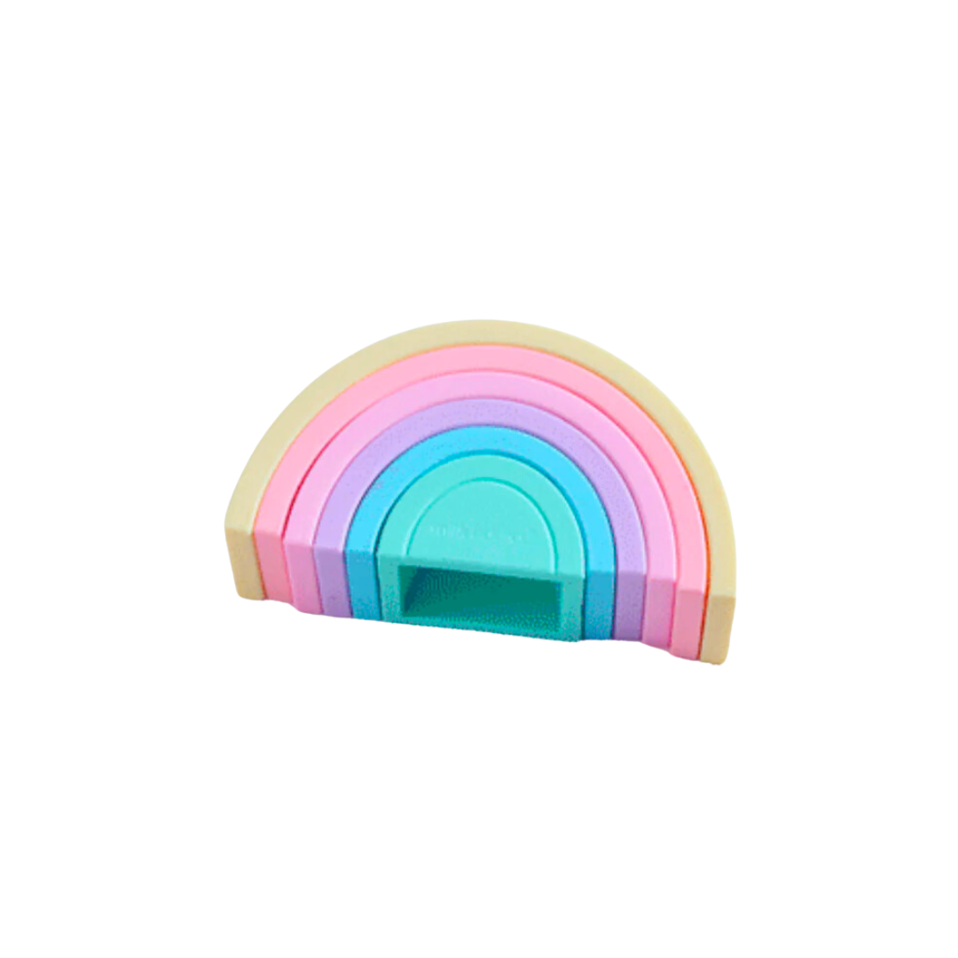 Silicone stacking rainbow