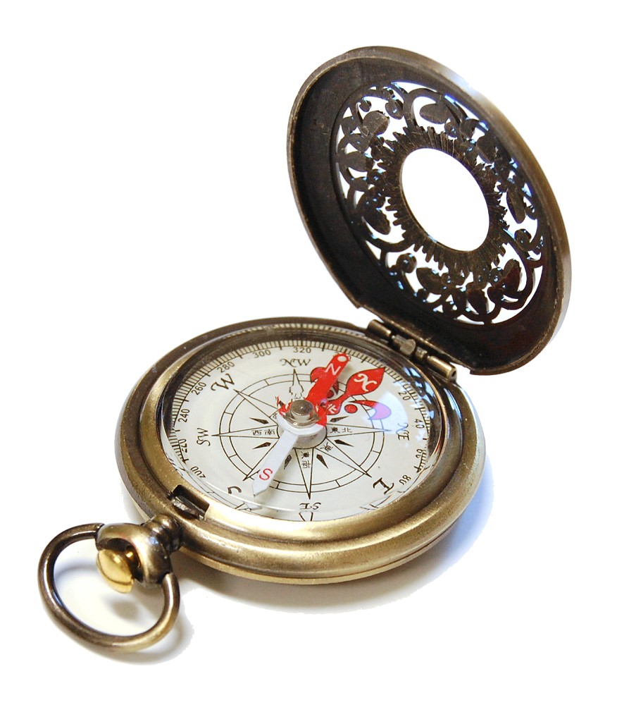 Jardin Bronze Pocket Compass