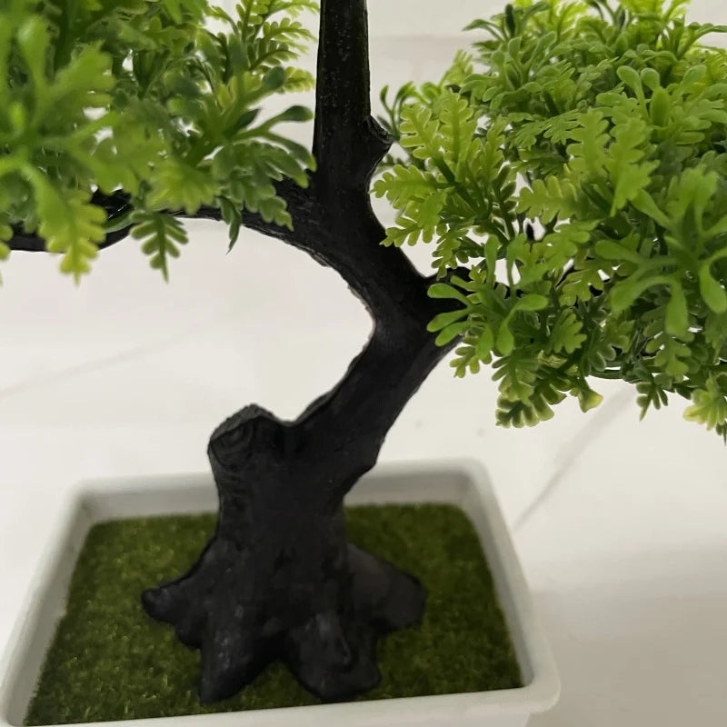 Artificial plant bonsai plastic small pot fake plant flower pot decoration, home, room, table, garden, hotel decoration Christma