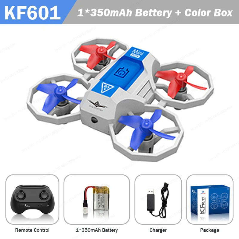 Mini RC Drone with Voice Controlled Lighting Small 4-Axis Quadcopter 2.4G Remote Control Aircraft Toys for Boy Kids Gifts