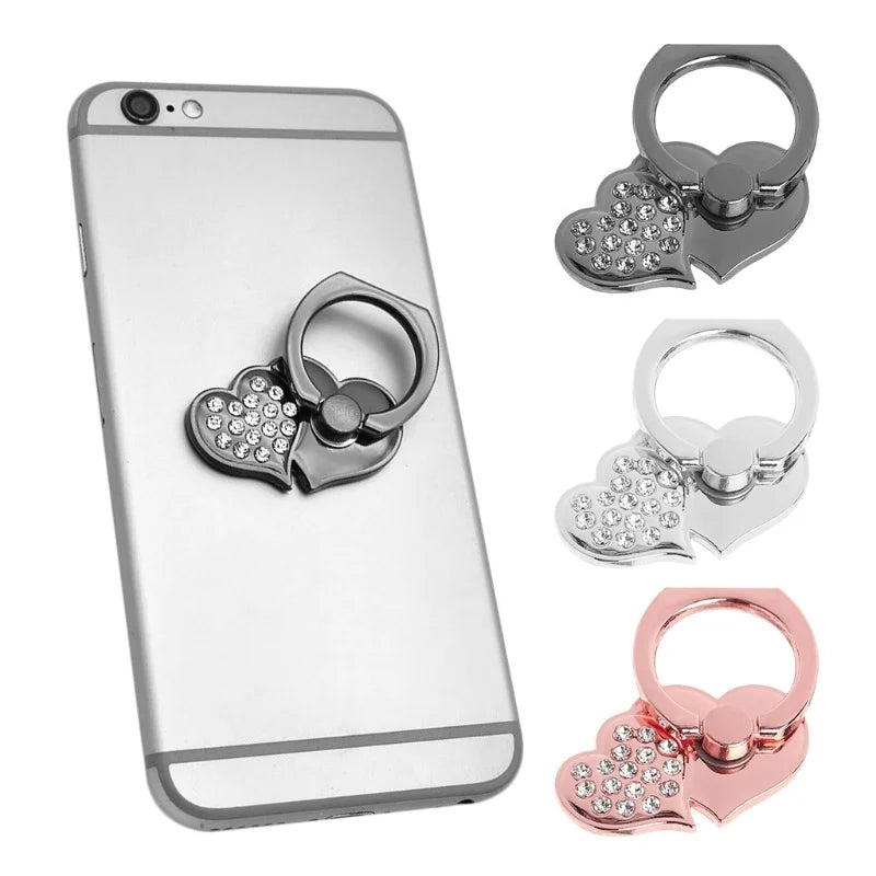 2021 New Fashion Shiny Rhinestone Phone Ring Stand Finger Holder Gift Mobile Phone Stand Anti-Lost for iPhone iPad Xiaomi