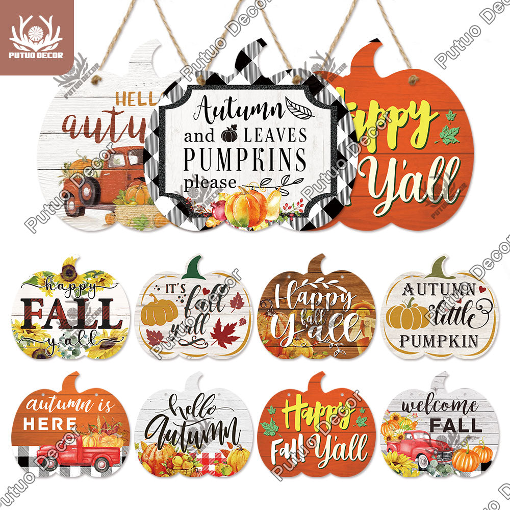 Hanging Fall Signs
