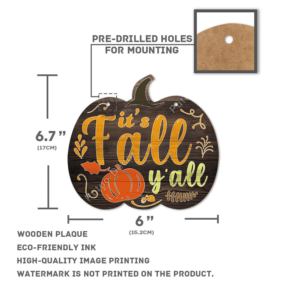 Hanging Fall Signs