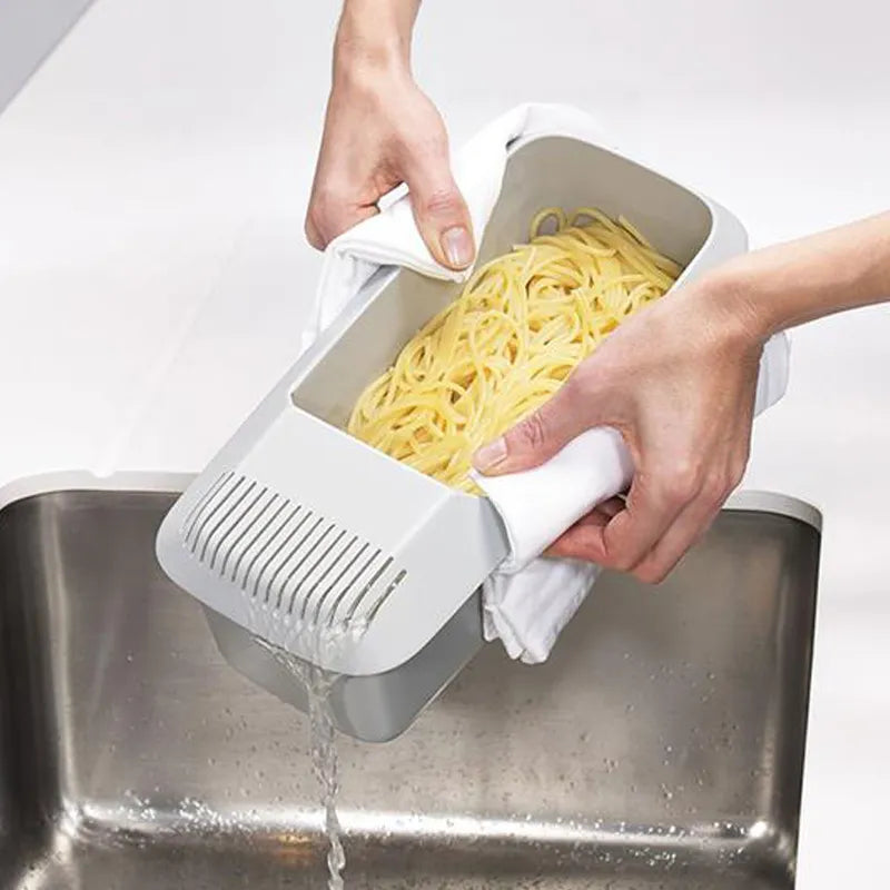 Microwave Pasta Cooker With Strainer Heat Resistant