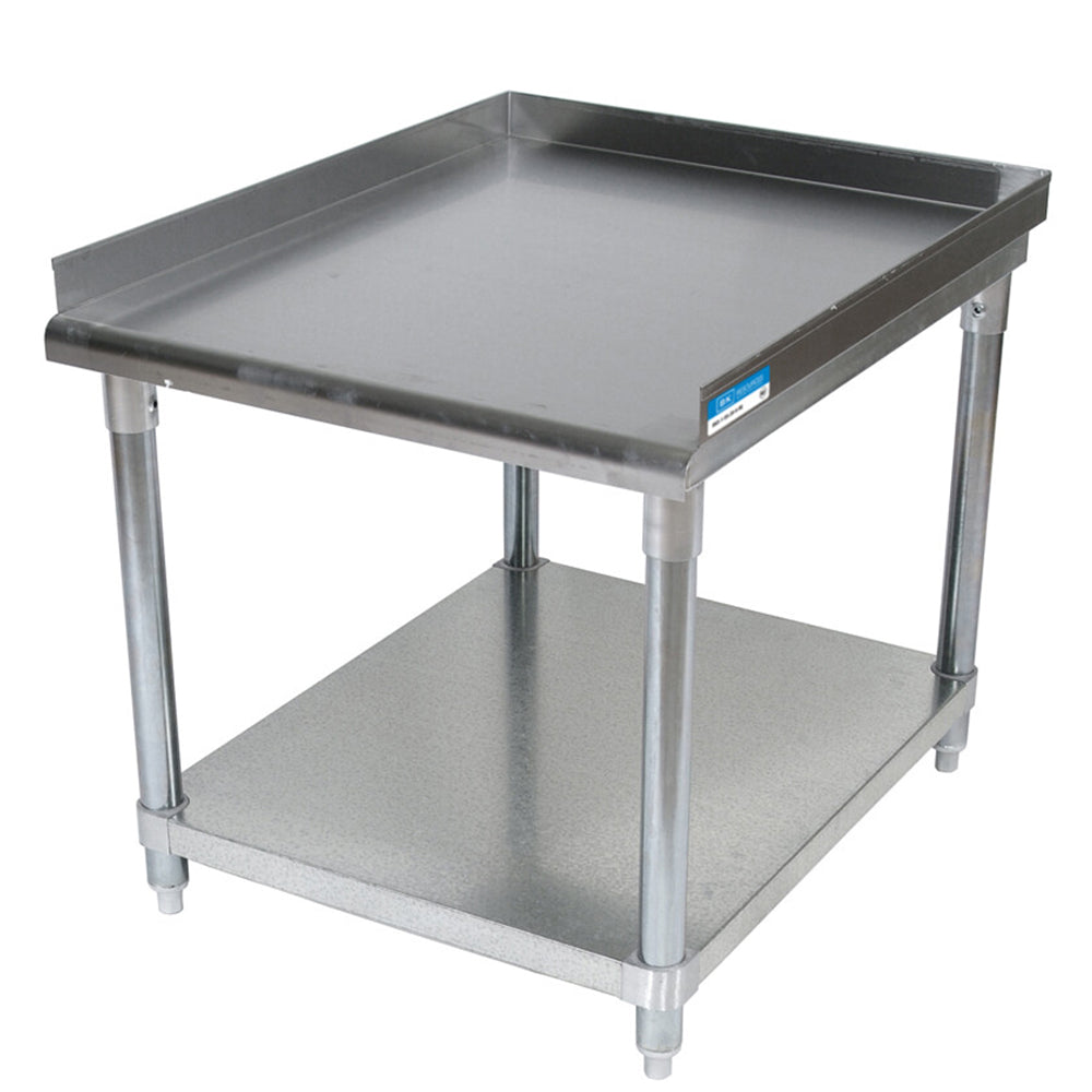 BK Resources VETS-1830 Stainless Equipment Stand with Galvanized Undershelf 18X30