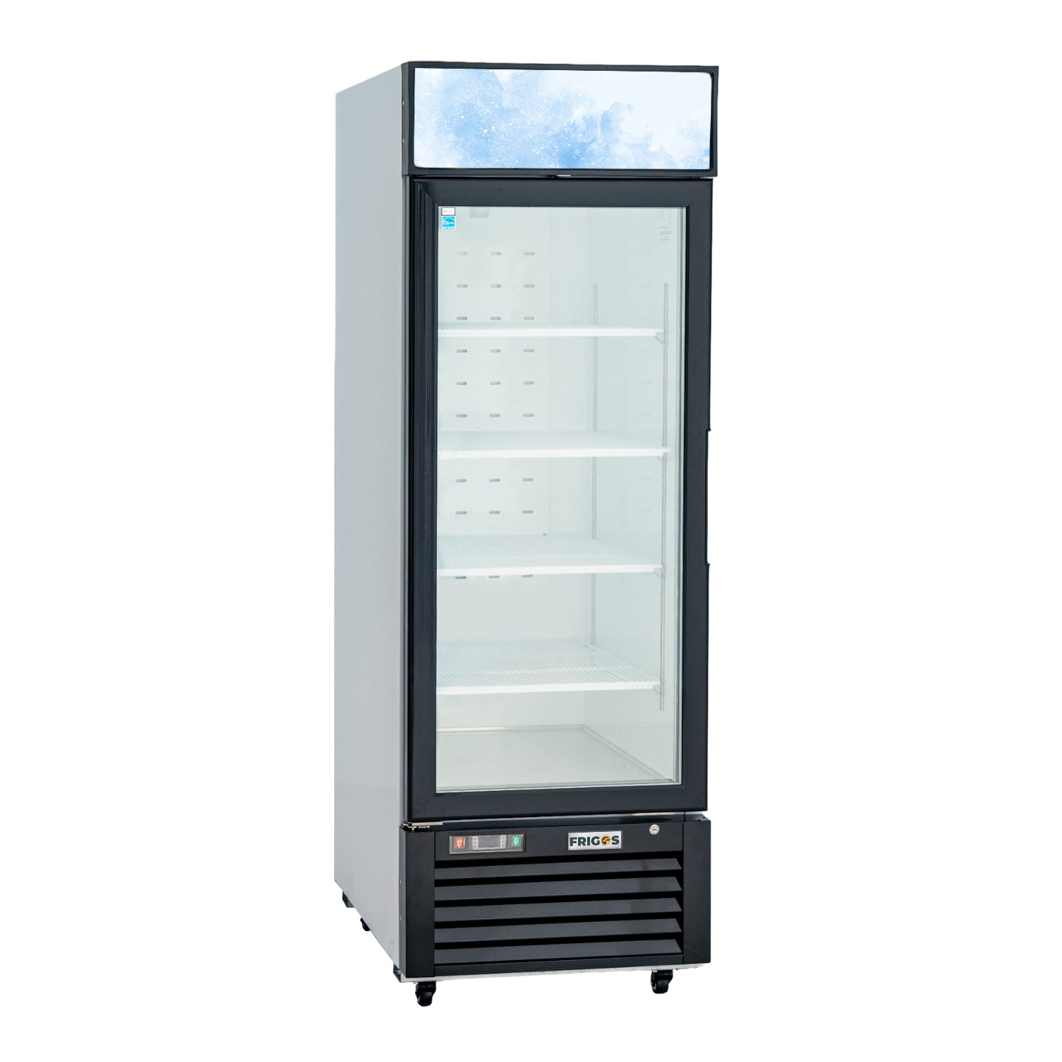 Frigos Premium FGP-FZM-23 1-Glass Door Merchandiser Freezer 23 Cu Ft