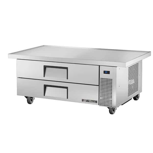 True TRCB-52-60 Refrigerated Chef Base 3 drawer 52 inch Extended Top