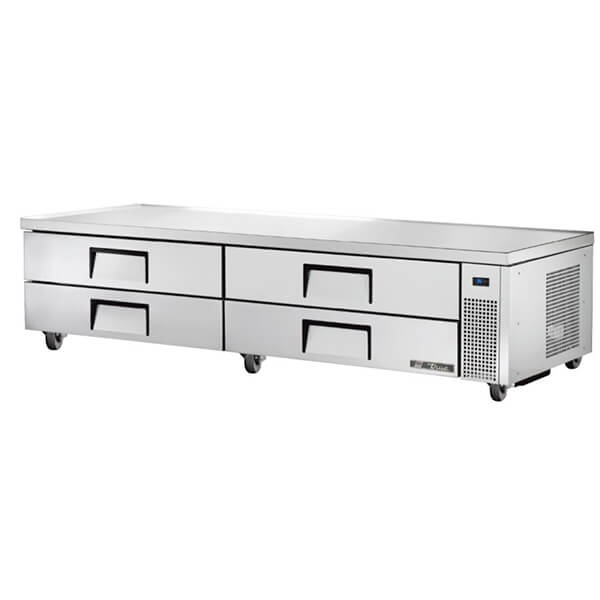 True TRCB-96 Refrigerated Chef Base 4 Drawers 96 inch