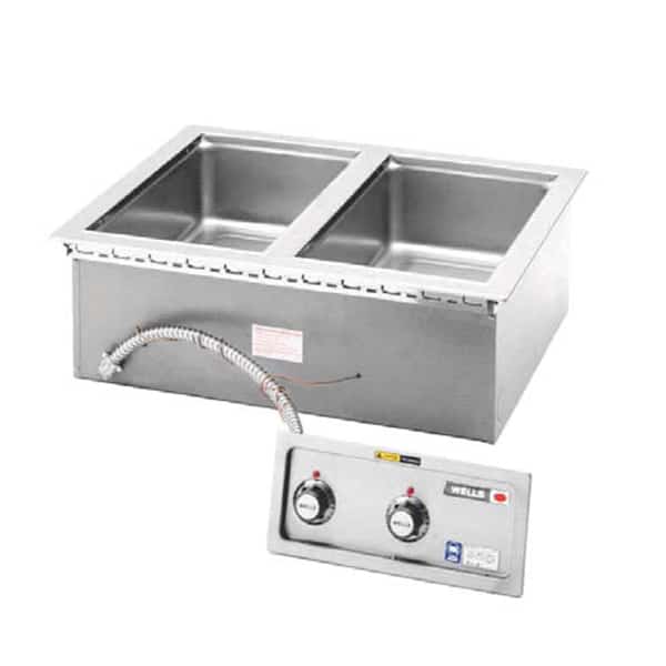 Wells MOD200TDM Drop-In Hot Food Well 2 pans Thermostatic 1240 - 1650 Watts