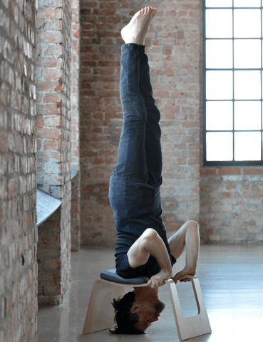Yoga headstand bench