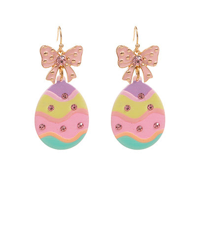 Easter Glitter Egg Earrings