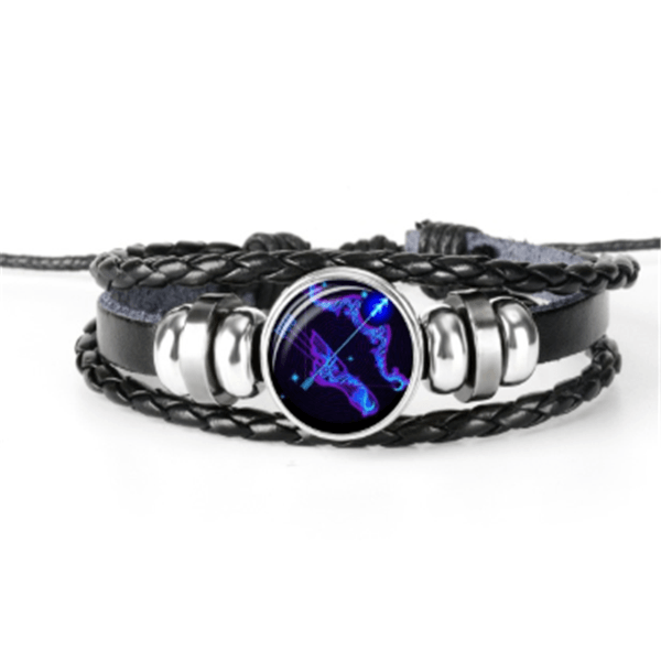 Zodiac Constellation Bracelet Braided Design Bracelet For Men Women Kids