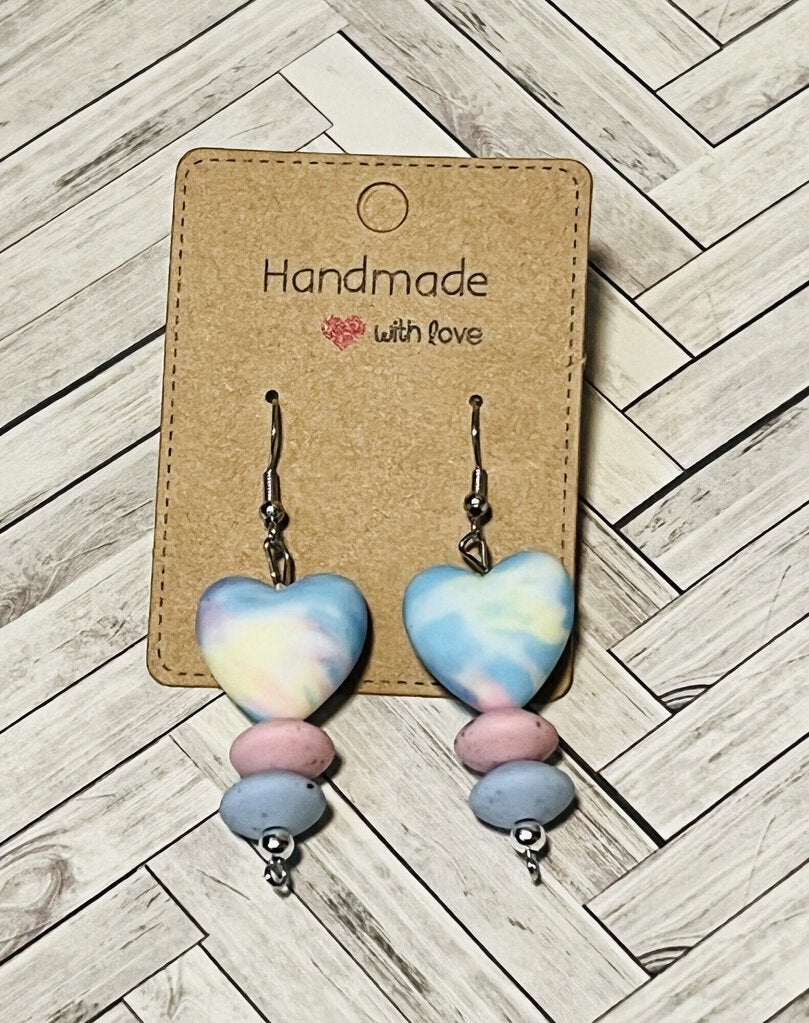 Colorful Heart Earrings