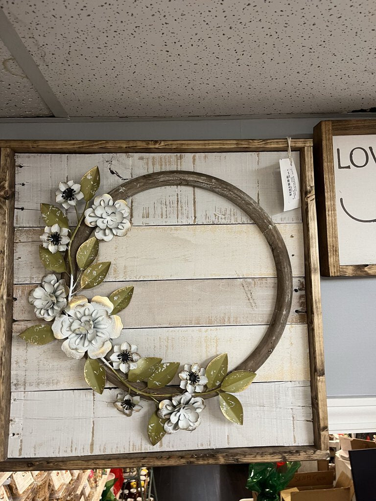 Floral Wood Wreath