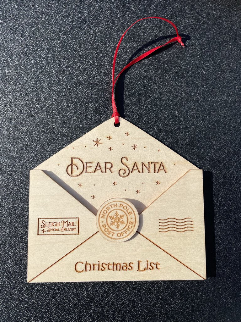 Dear Santa Orn