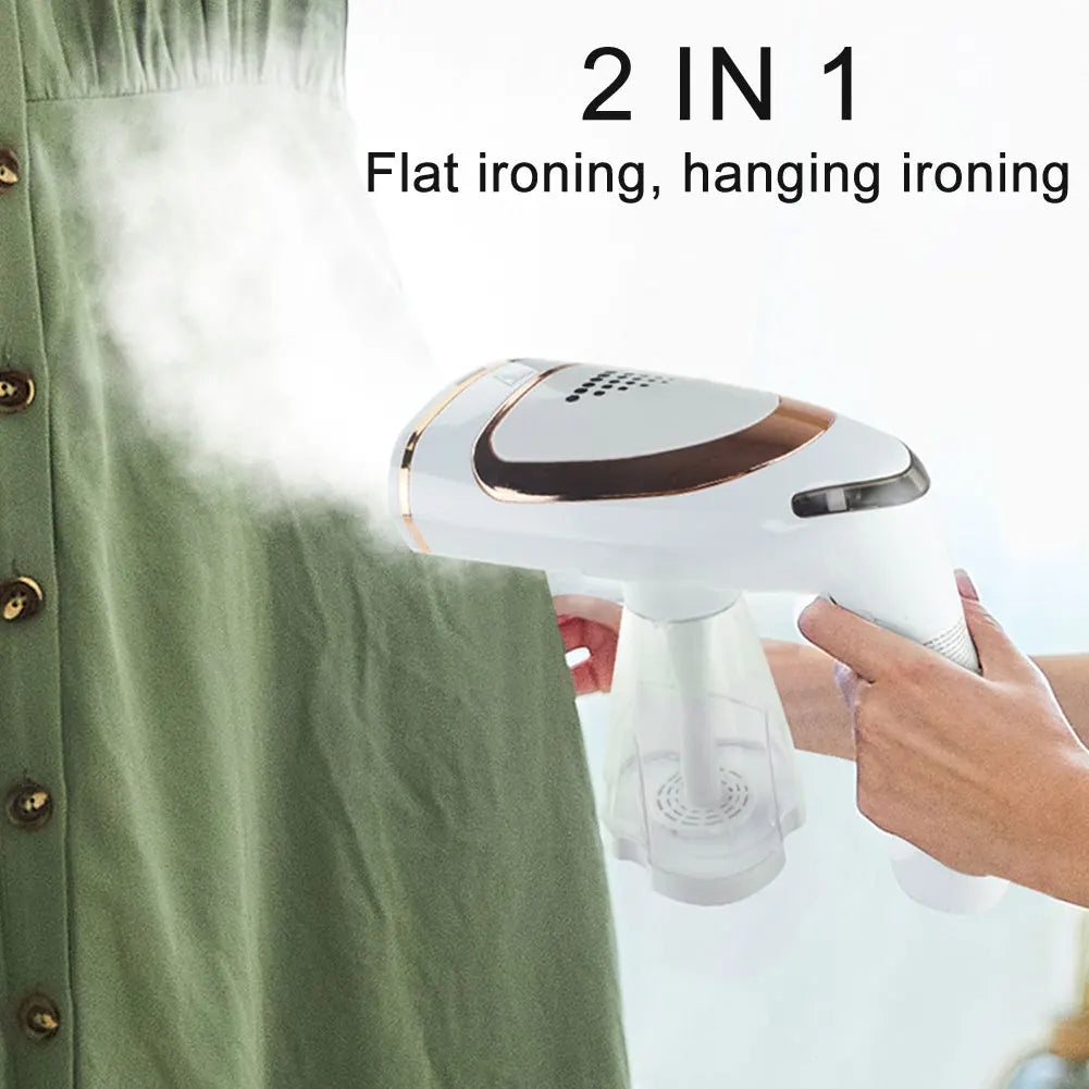 1600W Powerful Garment Steamer 2 in 1 Portable Steam Iron Home Travel Clothes Ironing Electric Ironing Clothes Home Appliance