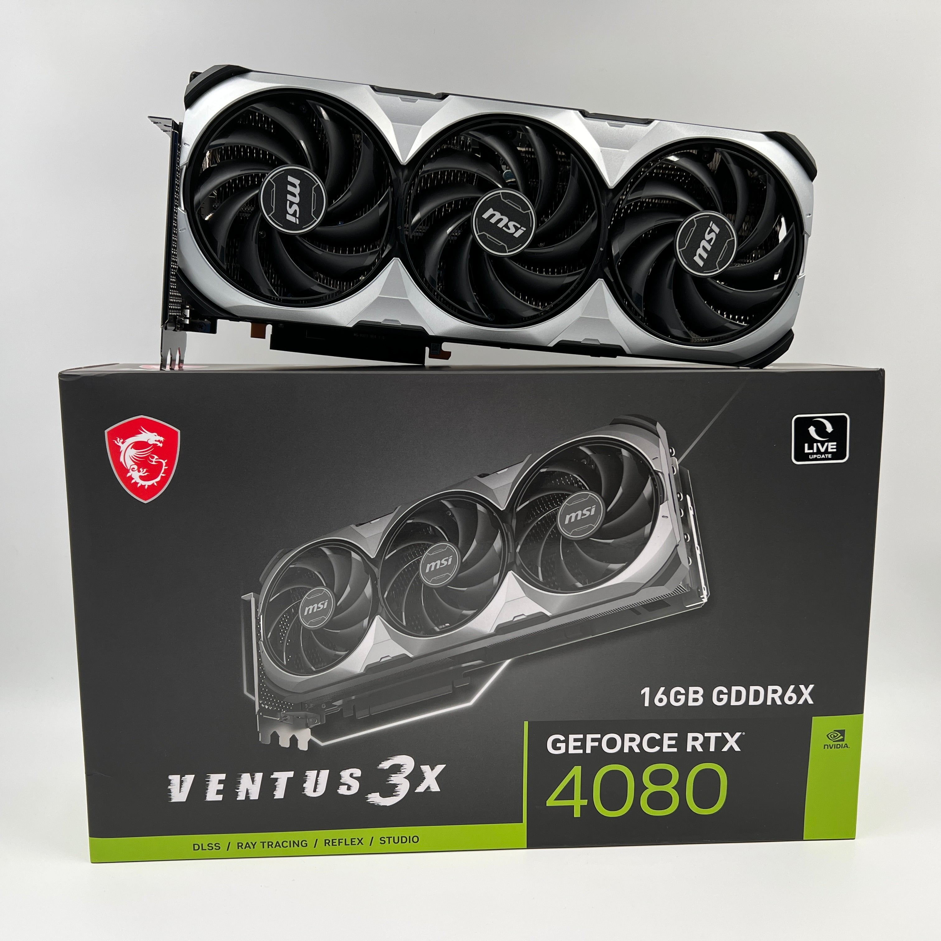 MSI GeForce RTX 4080 16GB VENTUS 3X GPU (Nvidia MSI 4080 Ventus 3x)