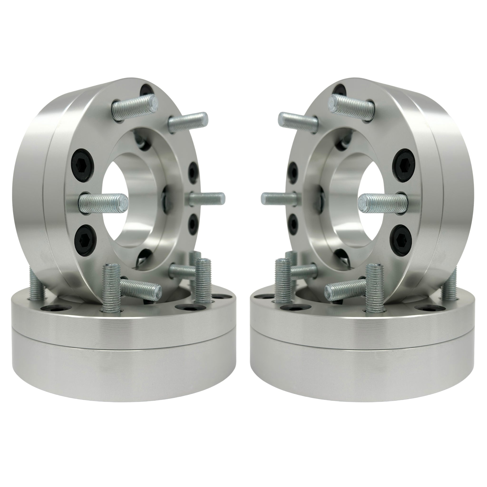  5x5 to 6x5.5 2-Piece Wheel Adapter 2” Inch (50mm) 12x1.5 Studs & Lug Nuts 78mm Center Bore | 5x127 to 6x139.7 