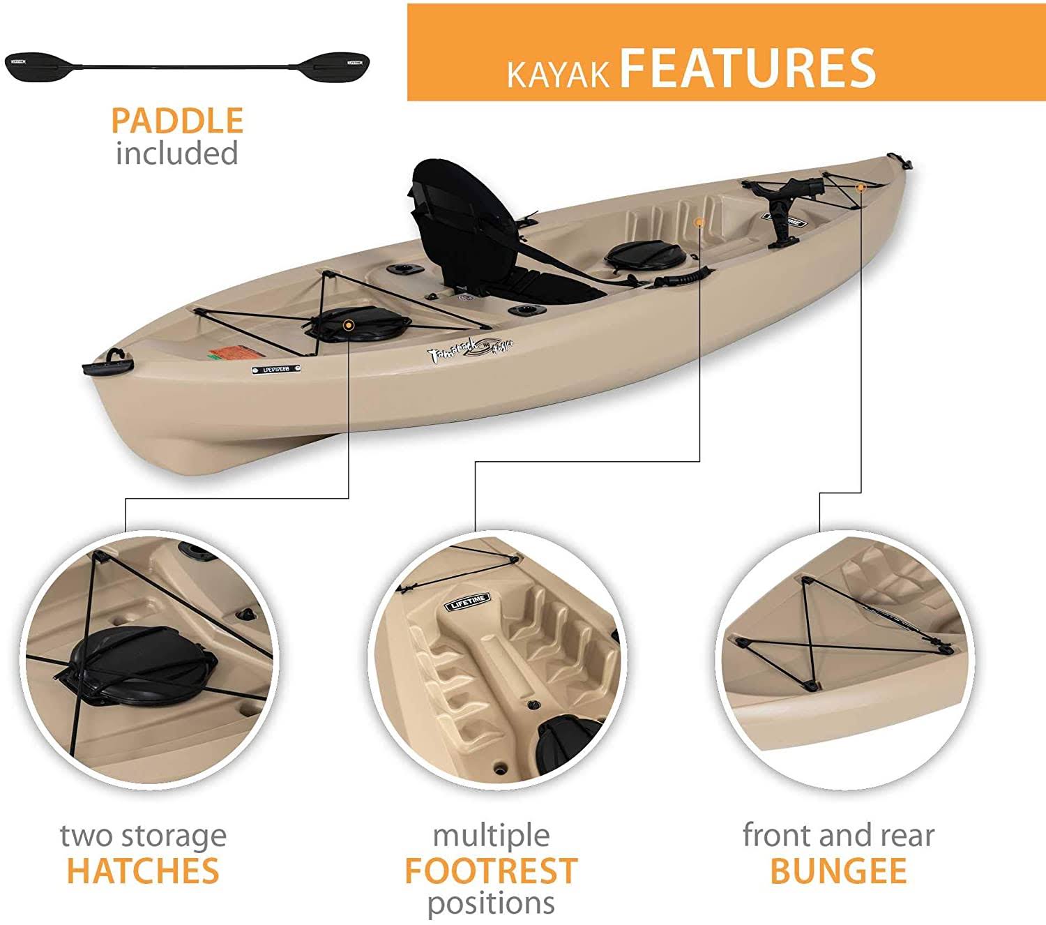 Lifetime Tamarack Angler 100 Fishing Kayak 2-Pack