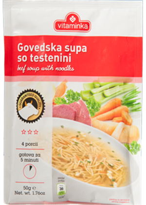 Beef Flavor Soup with Noodles (Vitaminka) 60g