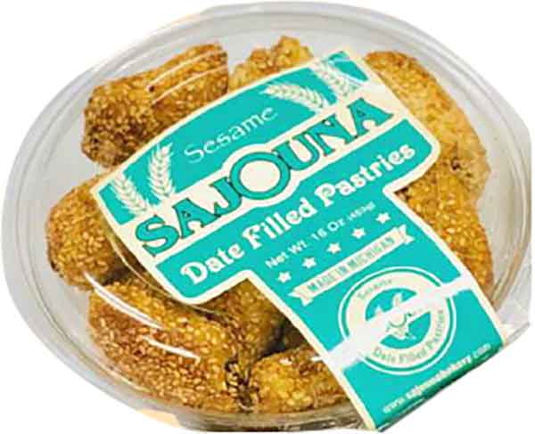 Date Filled Pastries with Sesame Seeds (Sajouna) 16oz