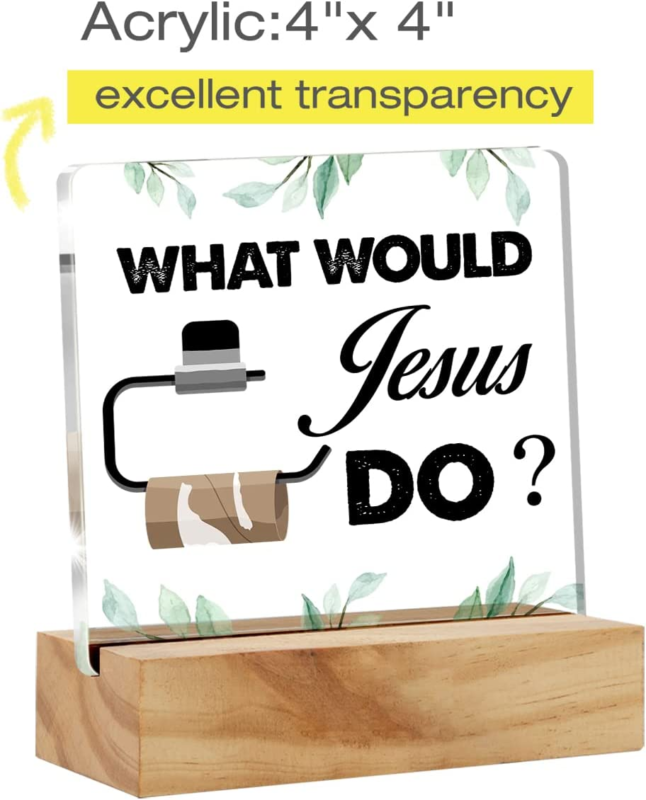 Quote Decor, What Would Jesus Do Desk Decor