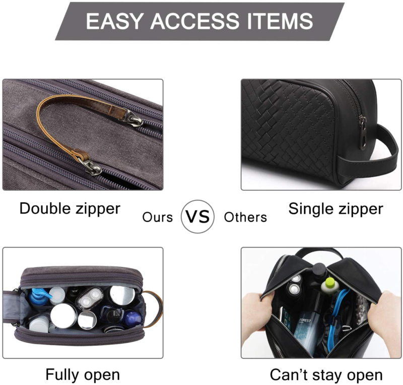 Toiletry Bag for Men, Travel Toiletry Organizer