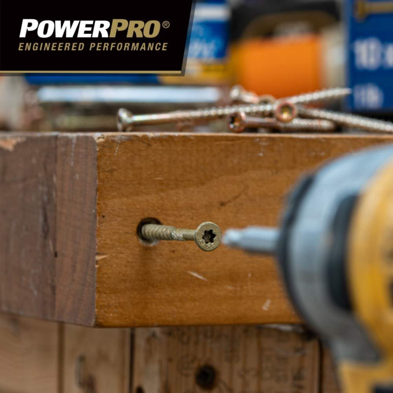 Power Pro 48598 Wood Screws, #9 X 2-1/4