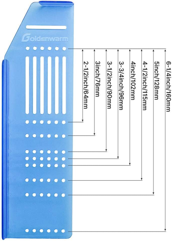 Cabinet Pull Template Door Template Drawer Pull Drill Template 1 Pack - TM160 Ca