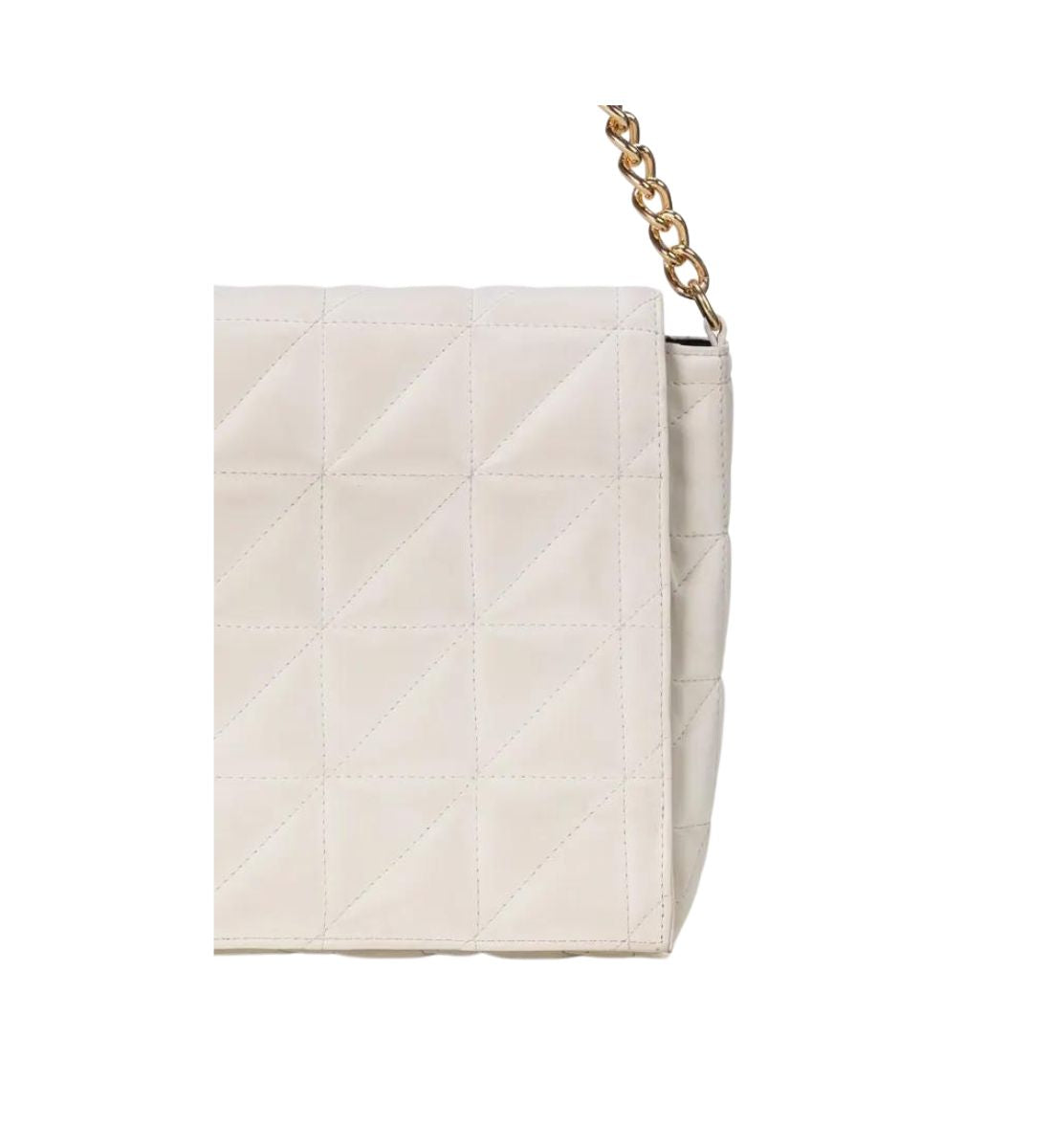 Hambrix White Quilet Shoulder Bag