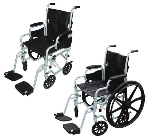 Poly-Fly Wheelchair/Transport Lightweight Comb Chair 18