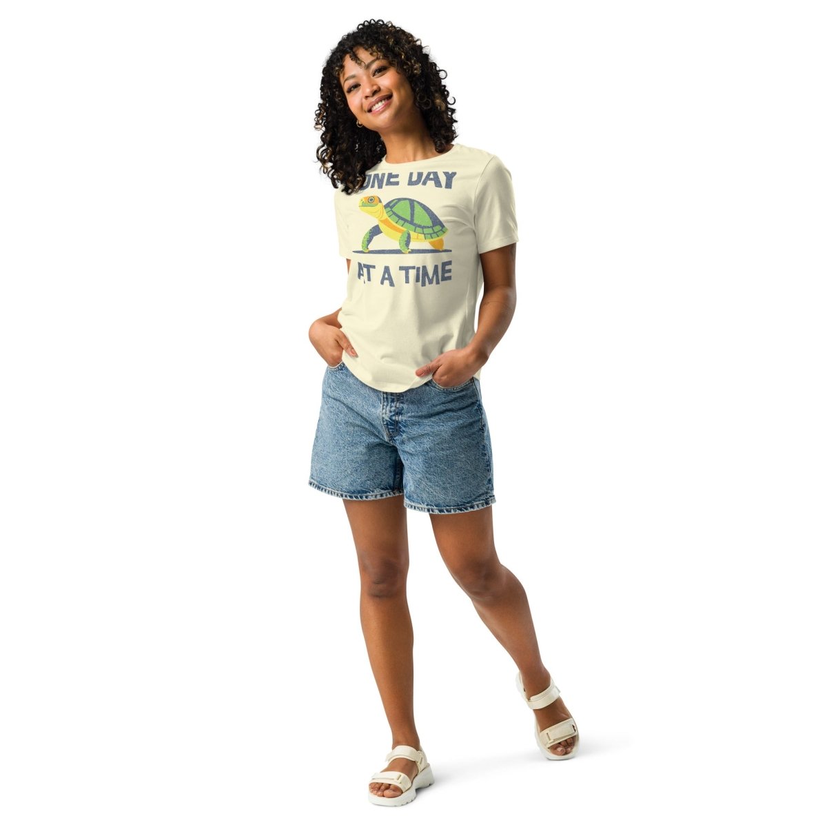Steady Journey Turtle Relaxed Tee - Serene Sobriety Comfort