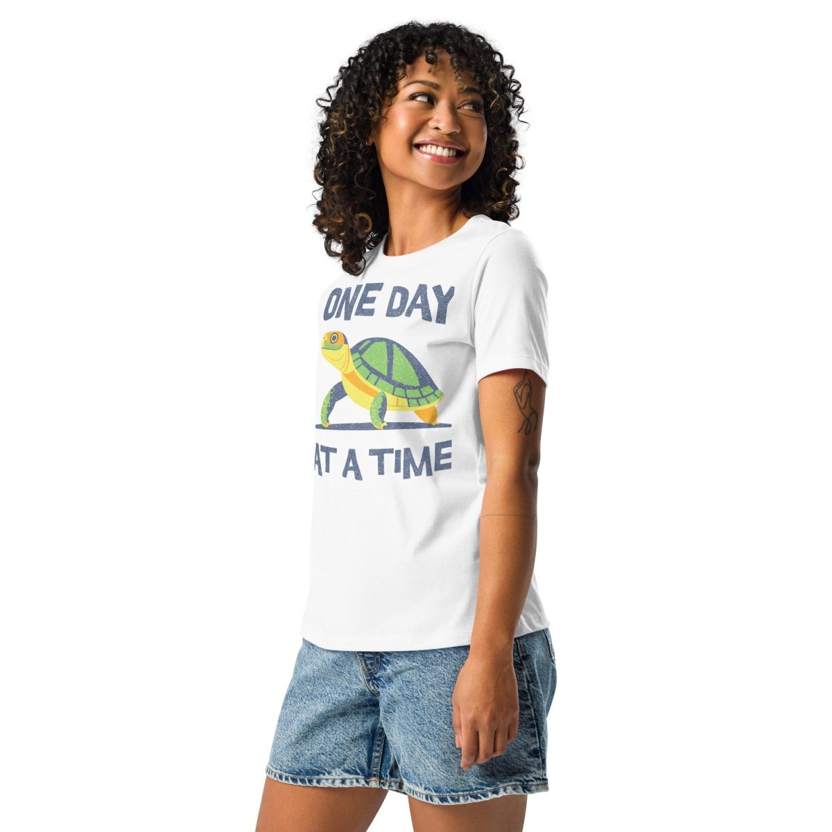 Steady Journey Turtle Relaxed Tee - Serene Sobriety Comfort