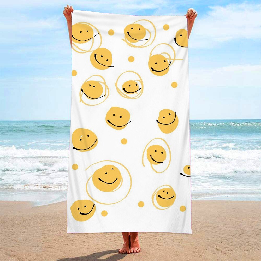 Sand-Free Floral Beach Towel