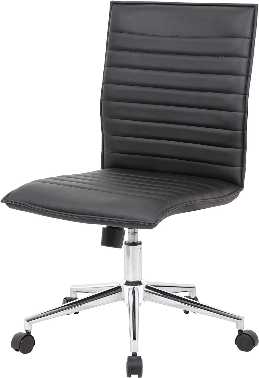 Boss Black Vinyl Hospitality Chair