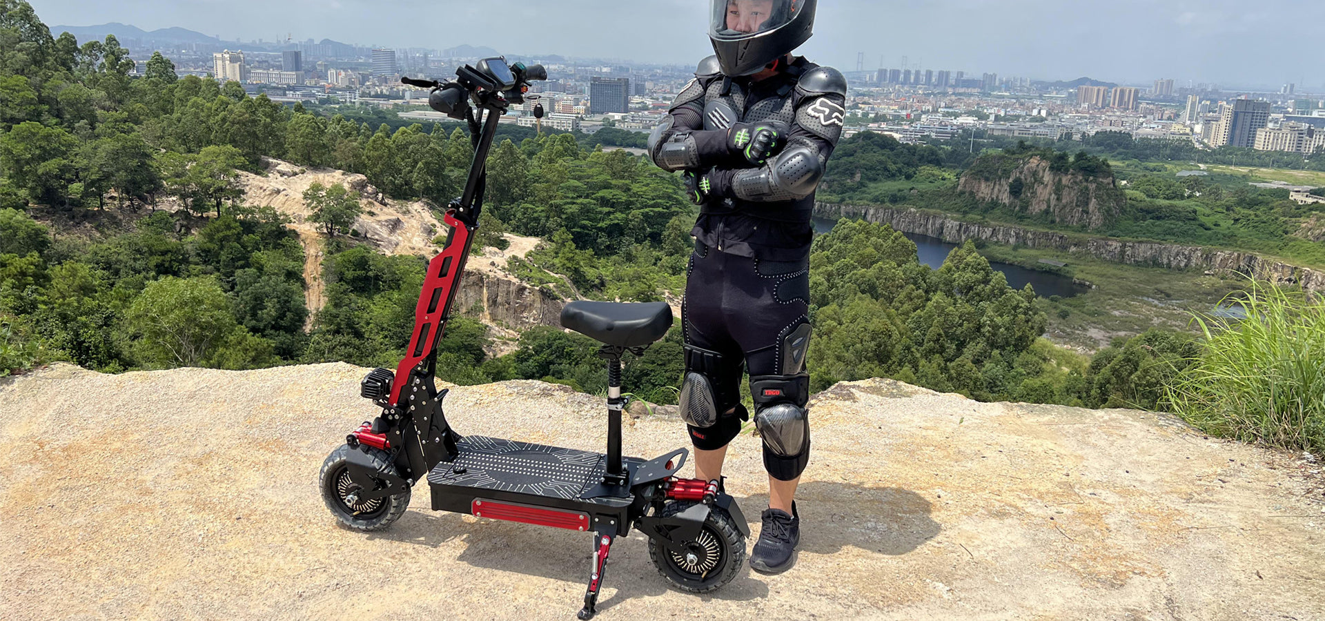 10inch off road electric scooter double 6000w motor