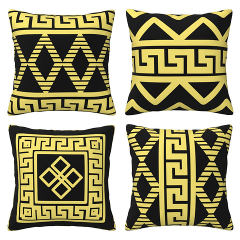 Geometric pillow covers