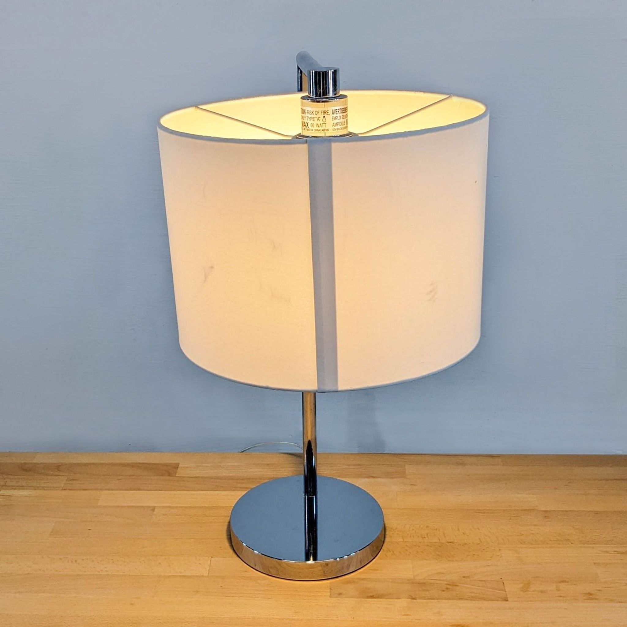 Chrome Table Lamp