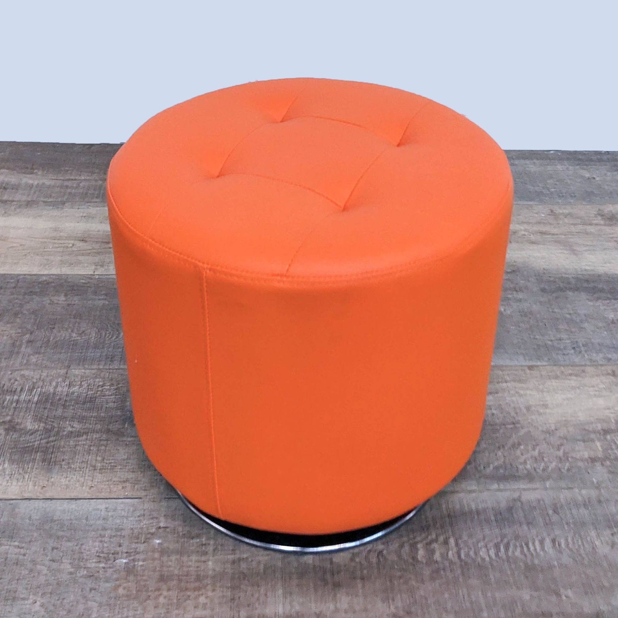 Sunpan Orange Ottoman