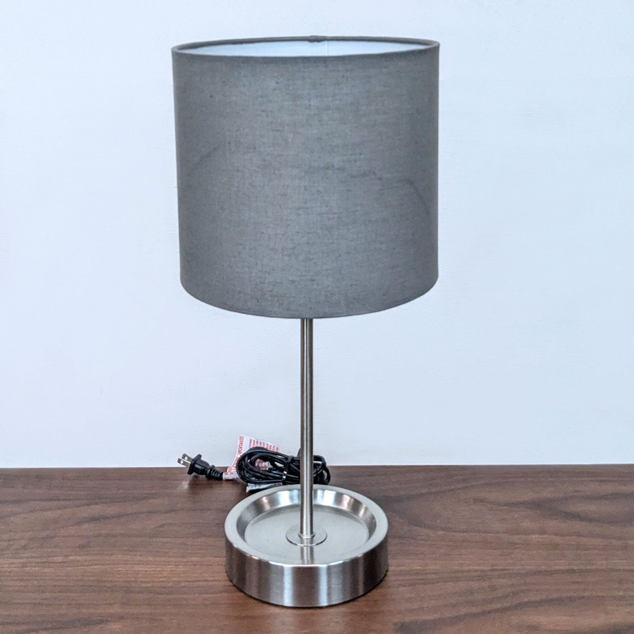 Intertek Howin Table Lamp with Grey Shade