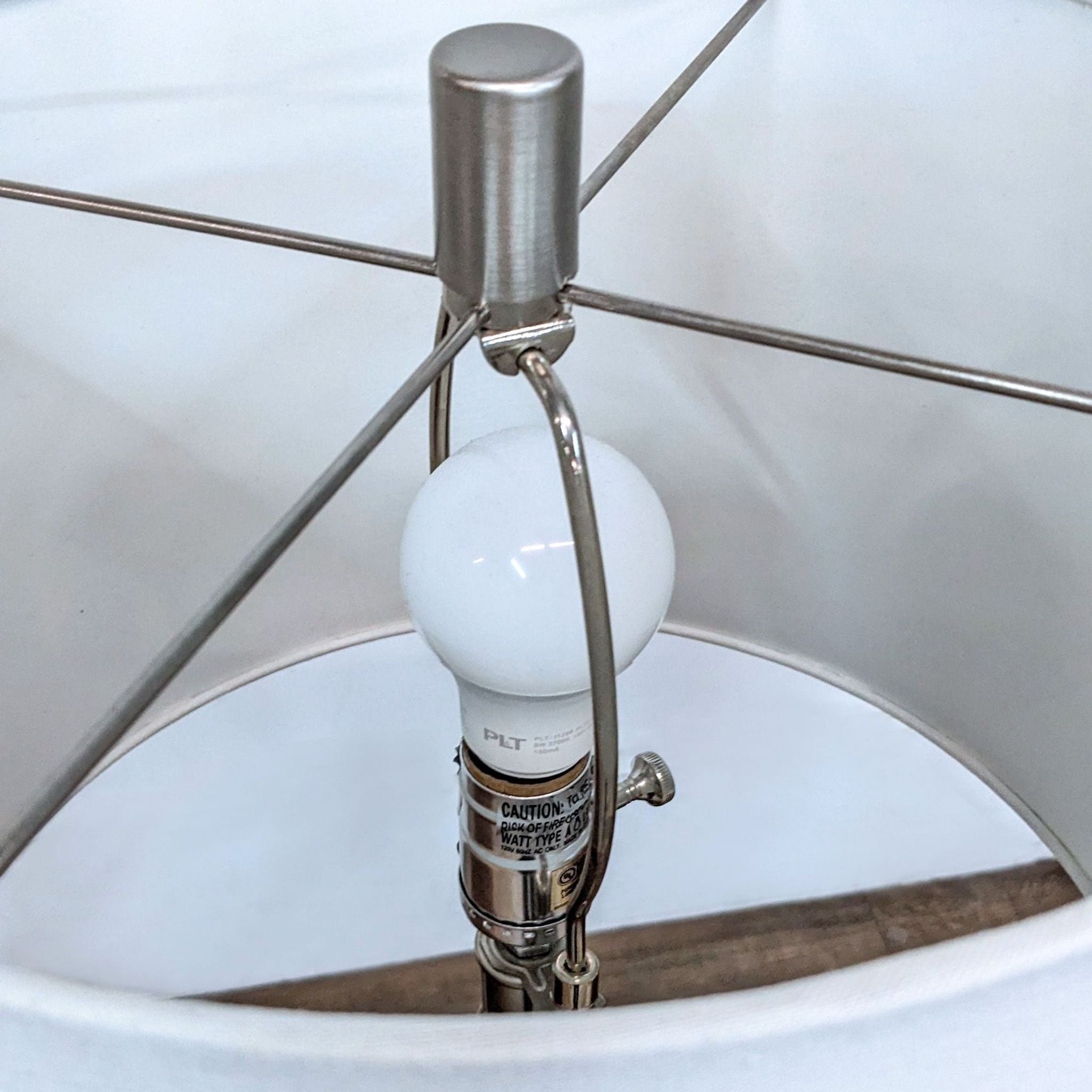 Modern Brushed Metal Table Lamp