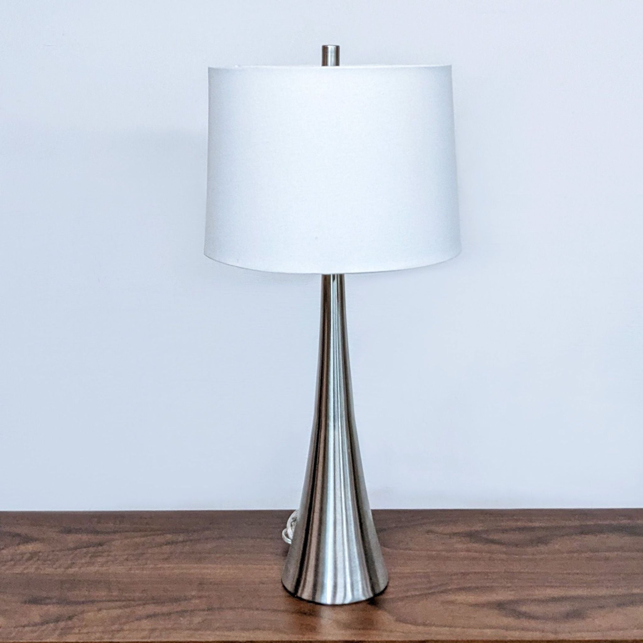 Modern Brushed Metal Table Lamp