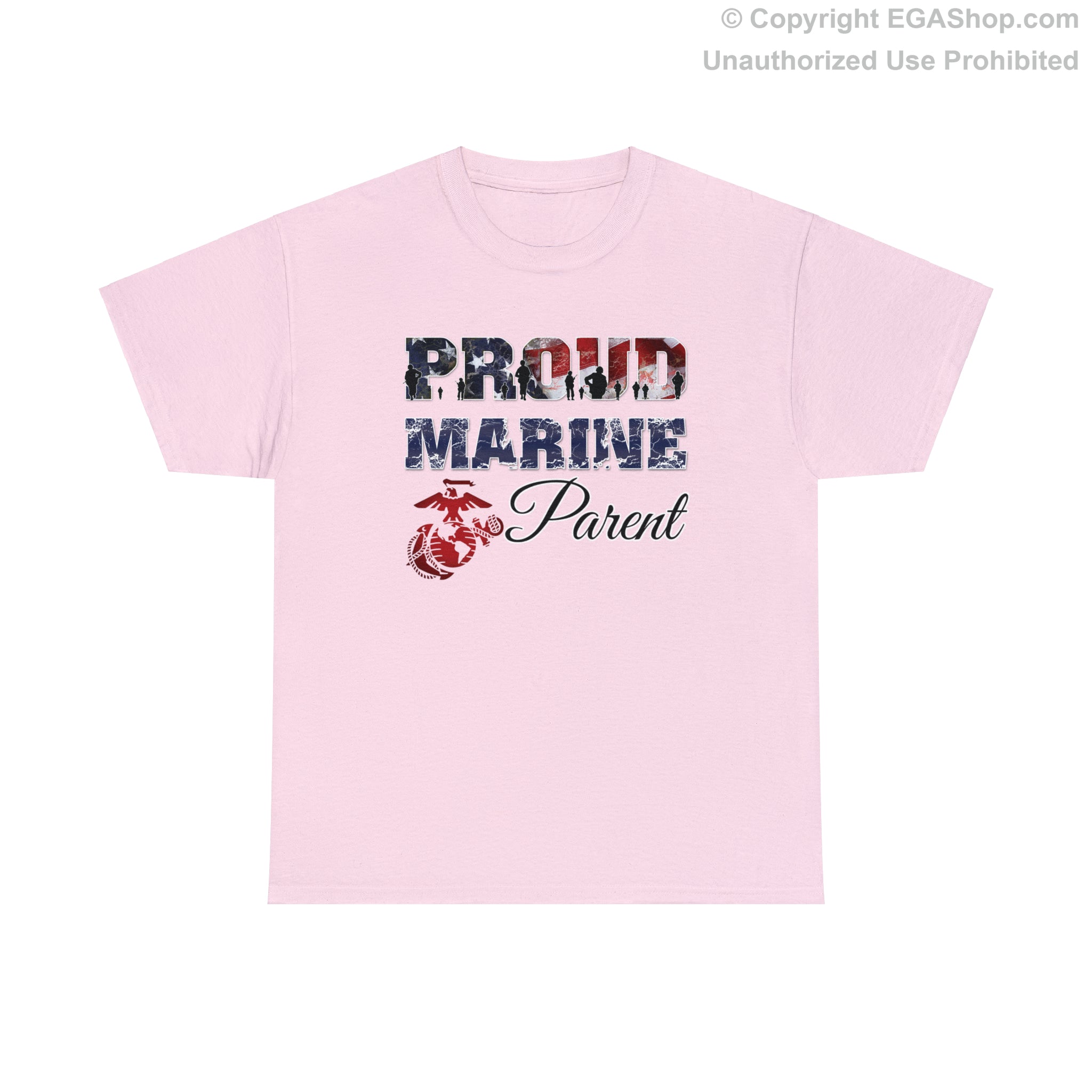 T-Shirt Proud Marine Parent (Your Choice of Colors)