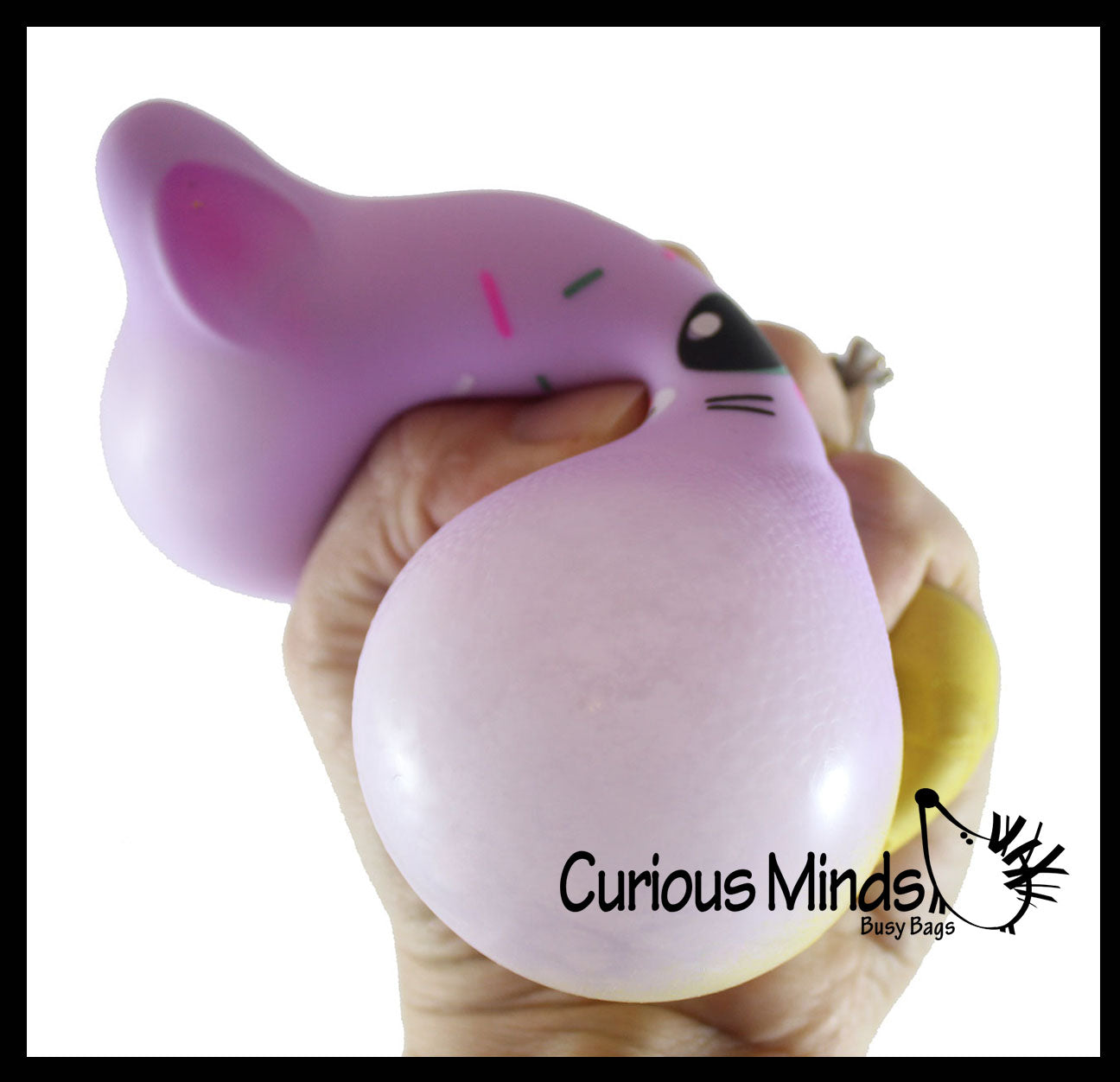 NEW - Bunny Ice Cream Cone - Soft Creamy Doh Filled Squeeze Stress Balls  -  Sensory, Stress, Fidget Toy Super Soft