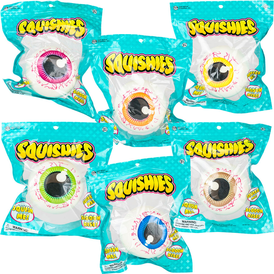 Large Eye Slow Rise Squishy Foam Stress Ball  -  Sensory, Stress, Fidget Toy