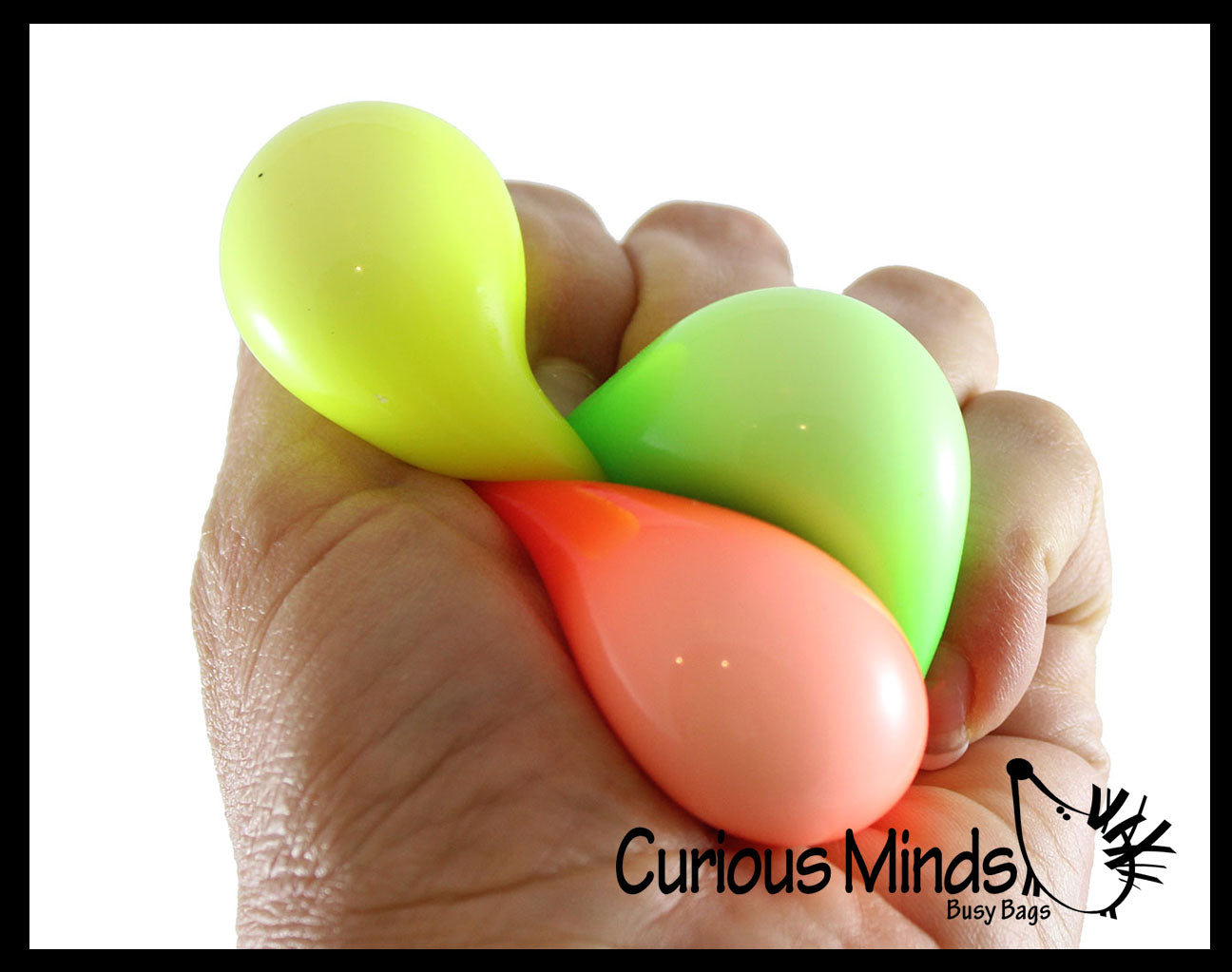 Set of 9 Mini Stress Balls - 3 Different Styles in 3 Packs - of Small Amazing 1.5