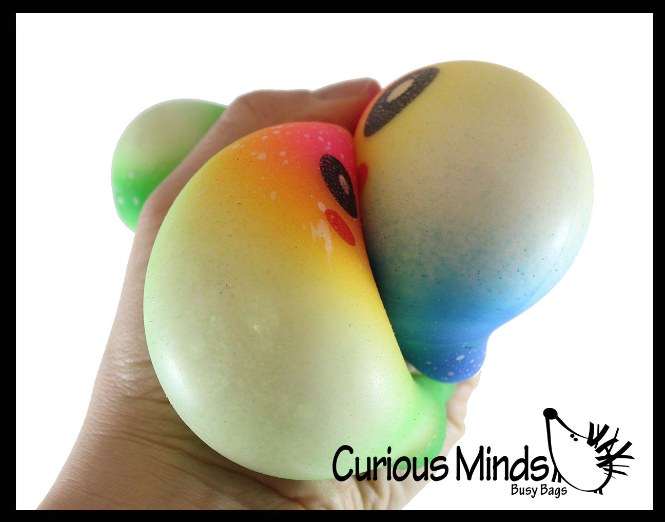 Octopus Rainbow Soft Fluff Doh - Filled Squeeze Stress Balls  -  Sensory, Stress, Fidget Toy Super Soft