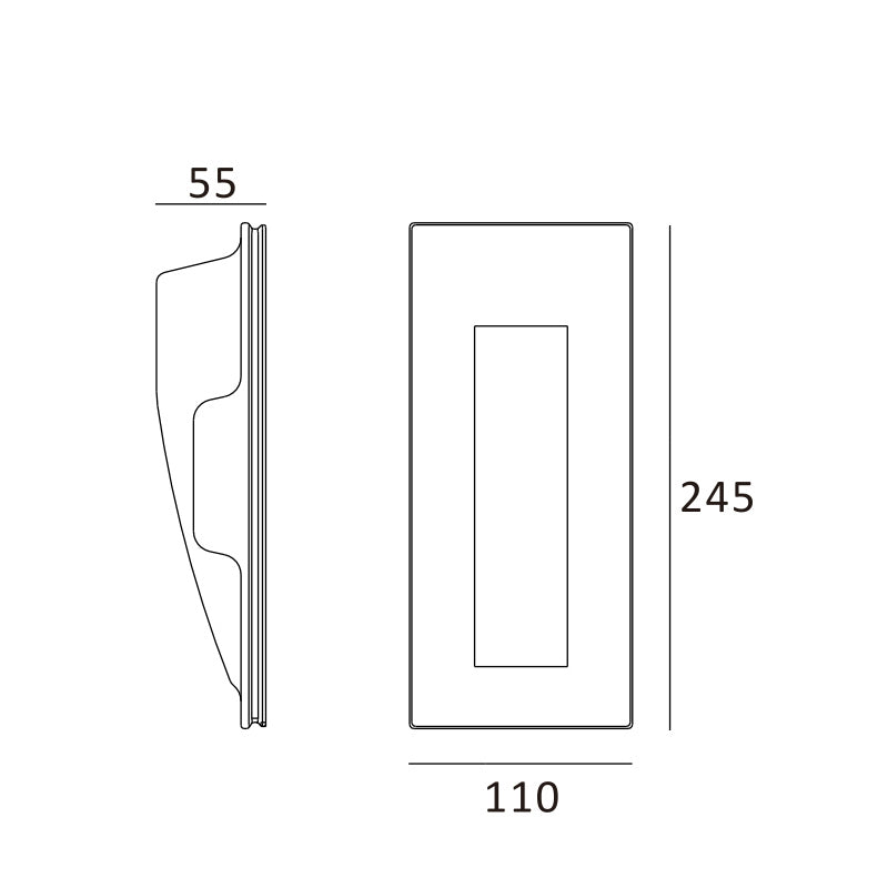 MW-3003 Gypsum Trimless Wall Lamp