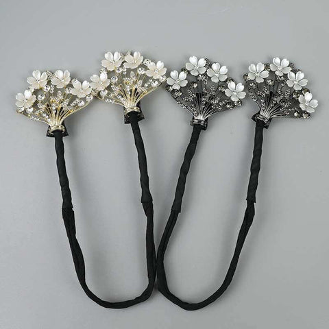 SHEFAV Fresh Flower Updo Hairstyle Bun Tool Twist Hair Clips
